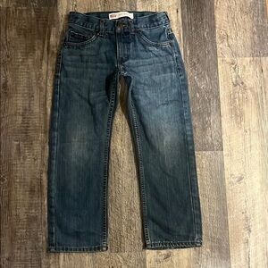 Levi's Blue Straight-Leg Denim Jeans